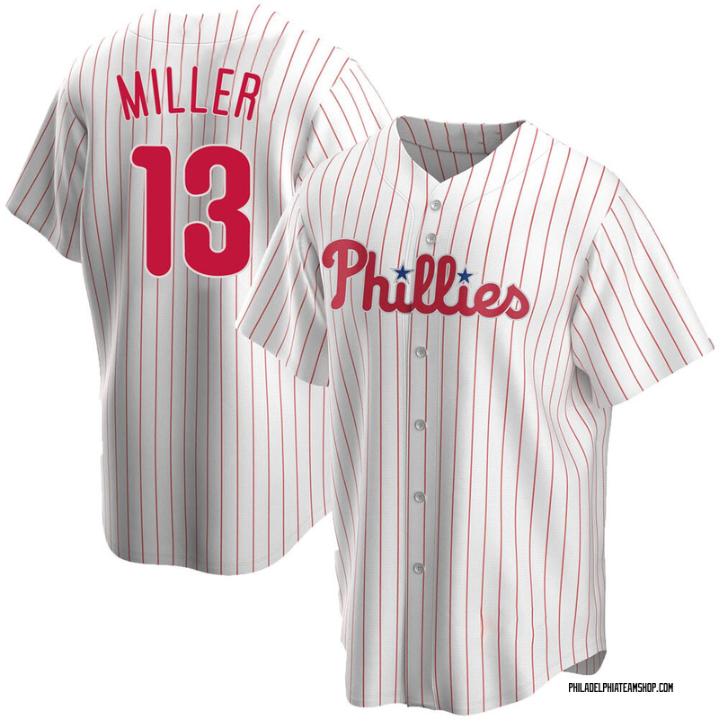 Brad Miller Men's Philadelphia Phillies Road Jersey - Gray Replica