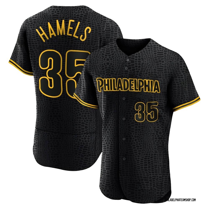 Men's COLE HAMELS Philadelphia Phillies Jersey-Style #35 LIME GREEN TShirt  Large