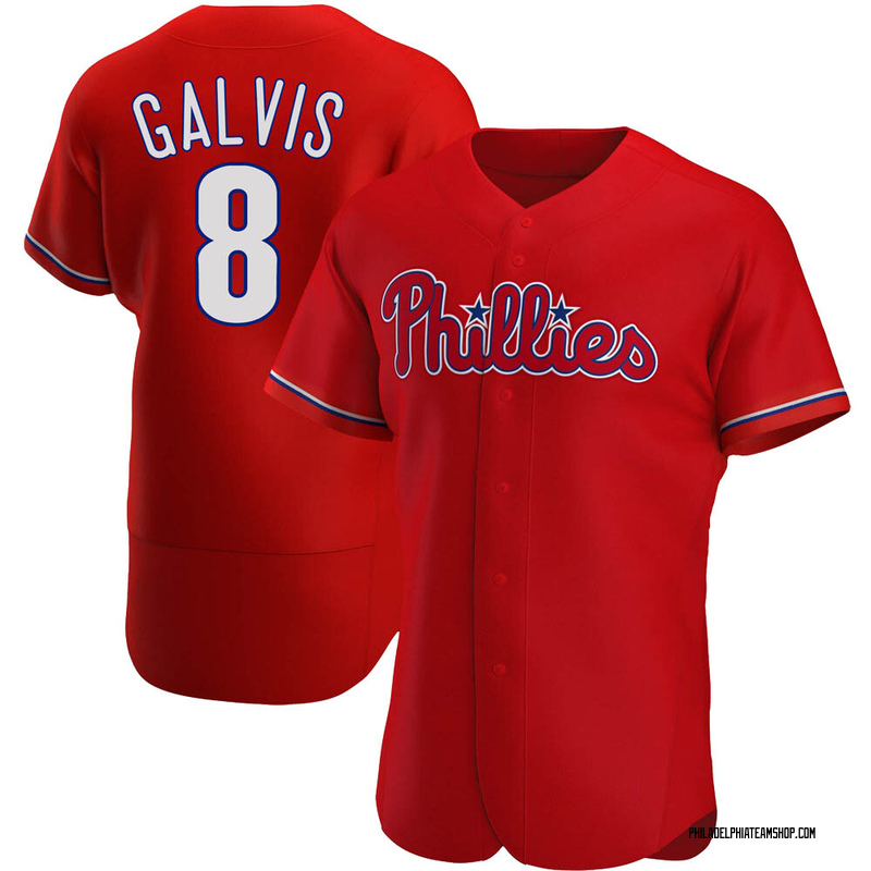 Freddy Galvis Men's Philadelphia Phillies Alternate Jersey - Red