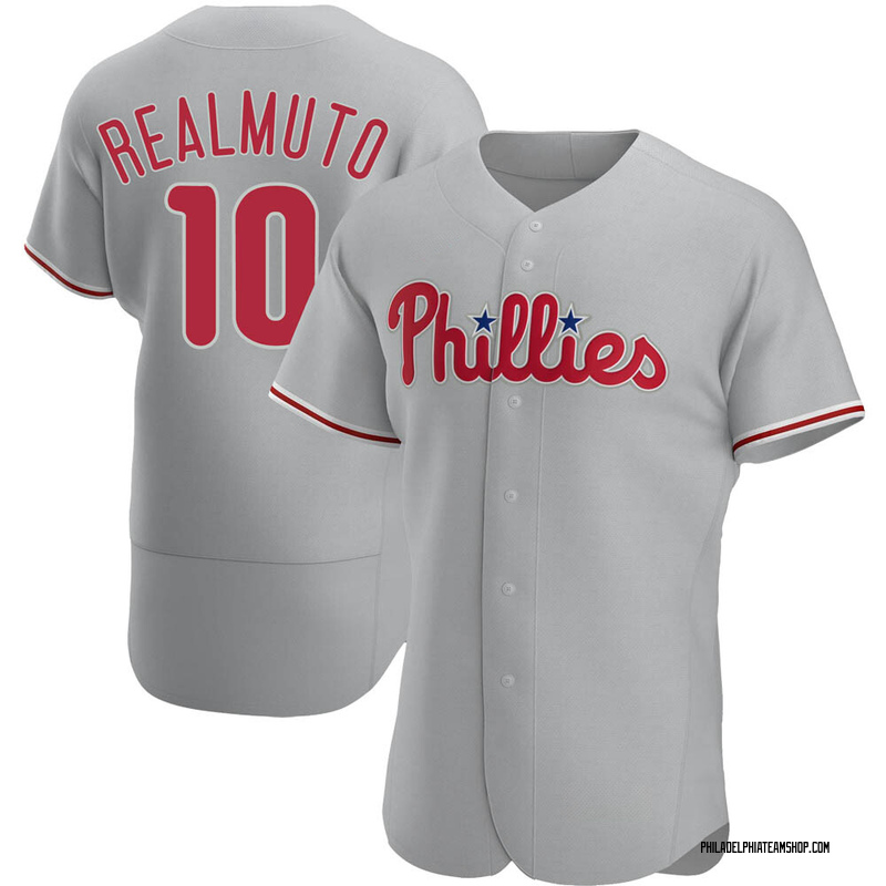 J.T. Realmuto Philadelphia Phillies Youth Alternate Replica Player Jersey -  Cream - Bluesisi