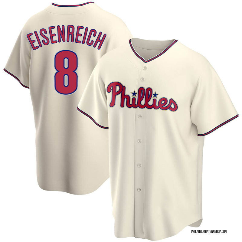 Men's Philadelphia Phillies 1993 Jim Eisenreich Mitchell & Ness Gray Road  Authentic Throwback Jersey