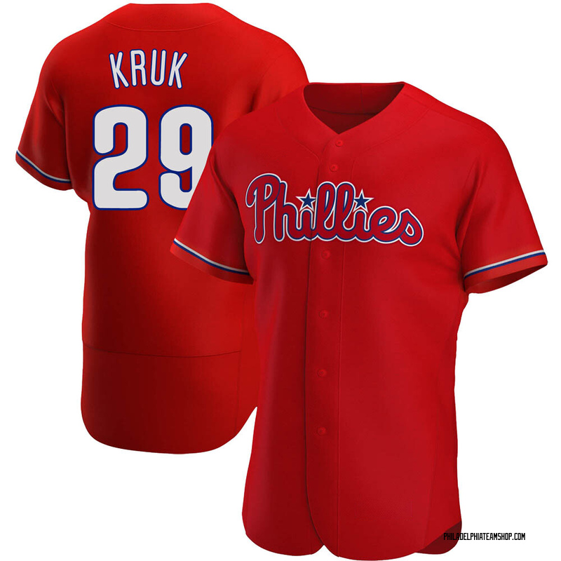 John Kruk Philadelphia Phillies Pinstripe Official Majestic Jersey (In –  Best Sports Jerseys