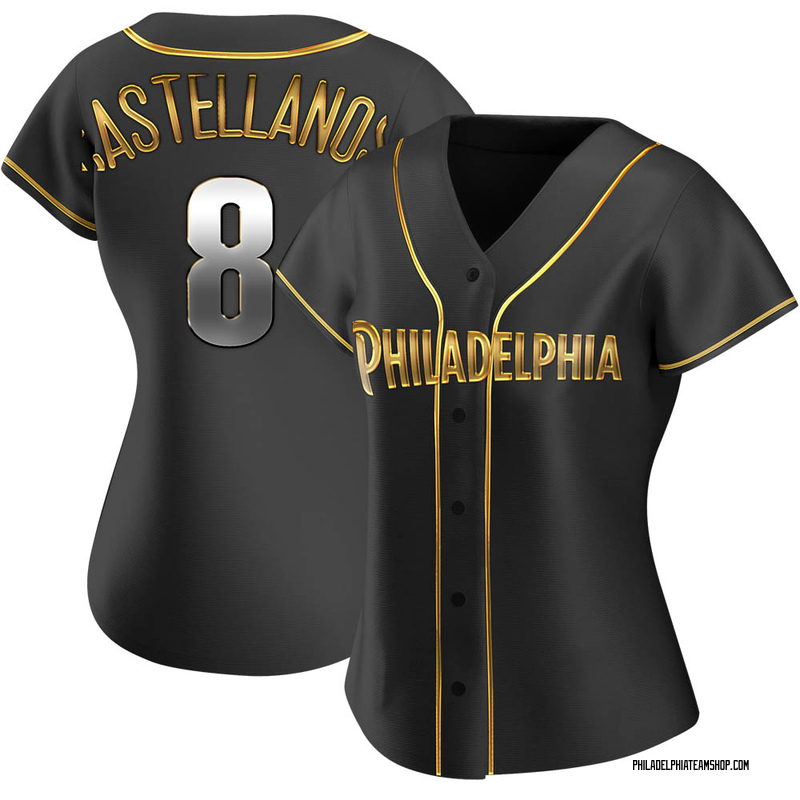 Nick Castellanos Youth Replica Philadelphia Phillies Black Golden Alternate  Jersey - Philadelphia Store