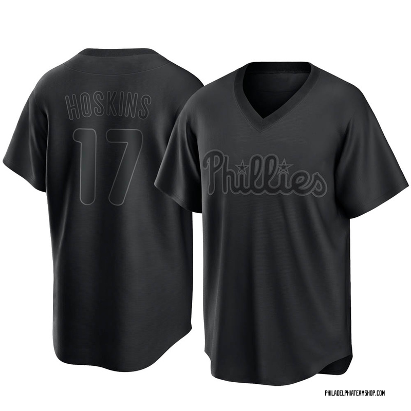 Nike Philadelphia Phillies RHYS HOSKINS Sewn Baseball Jersey WHT P/S –