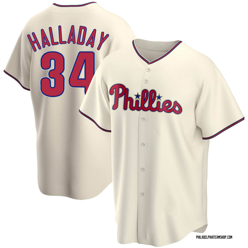  Mitchell & Ness Roy Halladay Philadelphia Phillies 2010 Batting  Practice Jersey (as1, Alpha, m, Regular, Regular) Navy : Sports & Outdoors