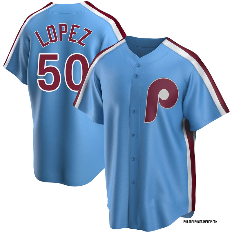 Philadelphia Phillies Youth Light Blue Cooperstown Replica Baseball Jersey